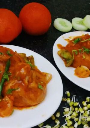 A picture of Chilli momos.