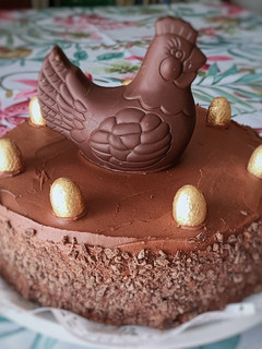 Una foto de Mona de Pascua de chocolate