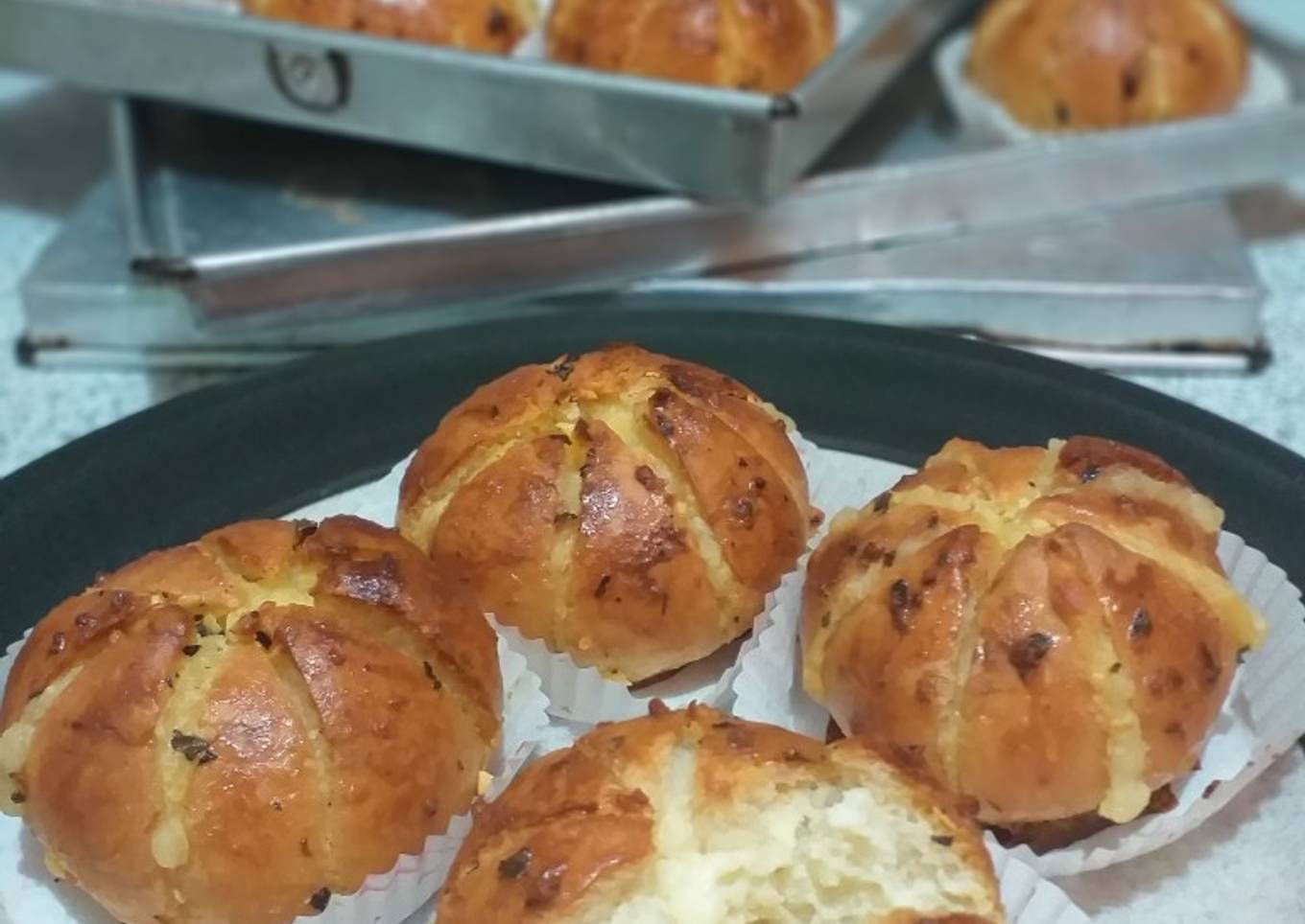 #16. Korean Cream Cheese Garlic Bread