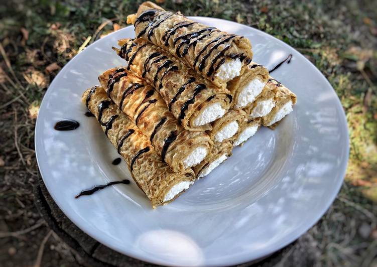 Palacsinta cukormentes túrókrémmel