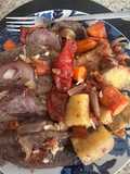 Onion Chili Pepper Stuffed Beef