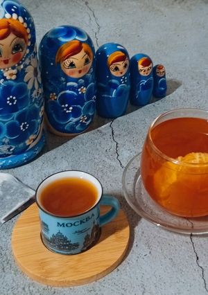 صورة لوصفة شاي البرتقال الروسي