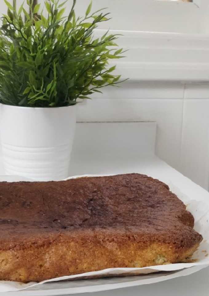 Una foto de Bizcocho con chocolate de trufa y trocitos de muesli