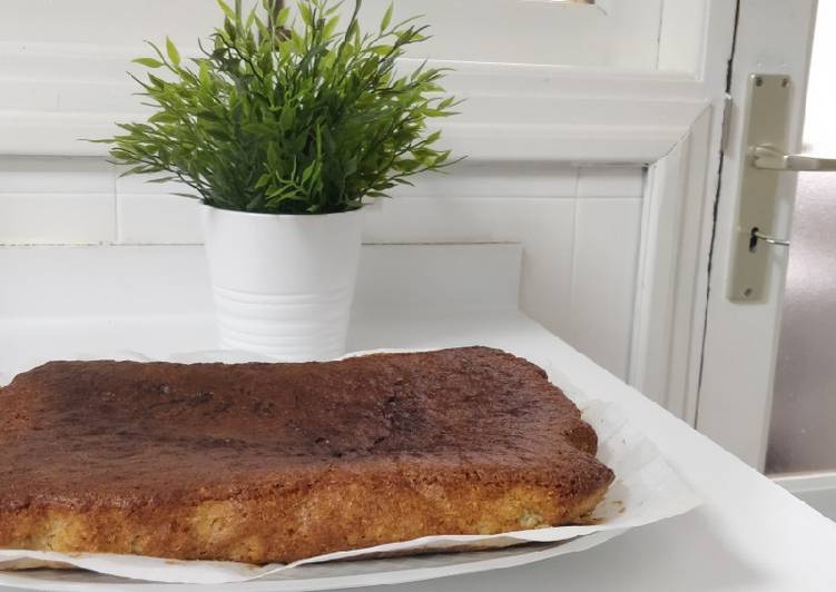 Bizcocho con chocolate de trufa y trocitos de muesli