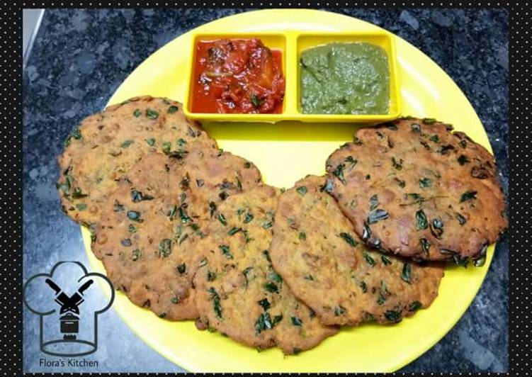 Steps to Prepare Quick Besan methi ki poori with tomato chutney