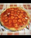Tarta de frutilla y dulce de leche
