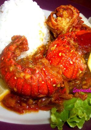 Une photo de CARRY de LANGOUSTES ROUGE