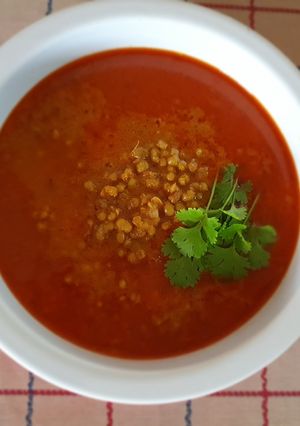 A picture of Tangy Green Mung(moong) curry.