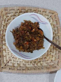 عکسی از دستور 😋ترشی خرفه 😋