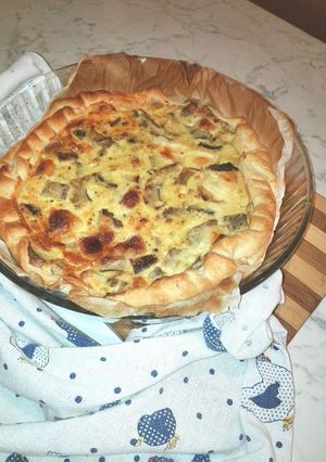 Foto di Torta salata di ricotta e carciofi