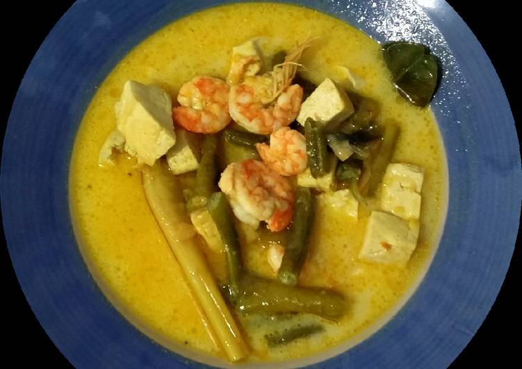 Sayur Santan Udang Tahu Kacang panjang