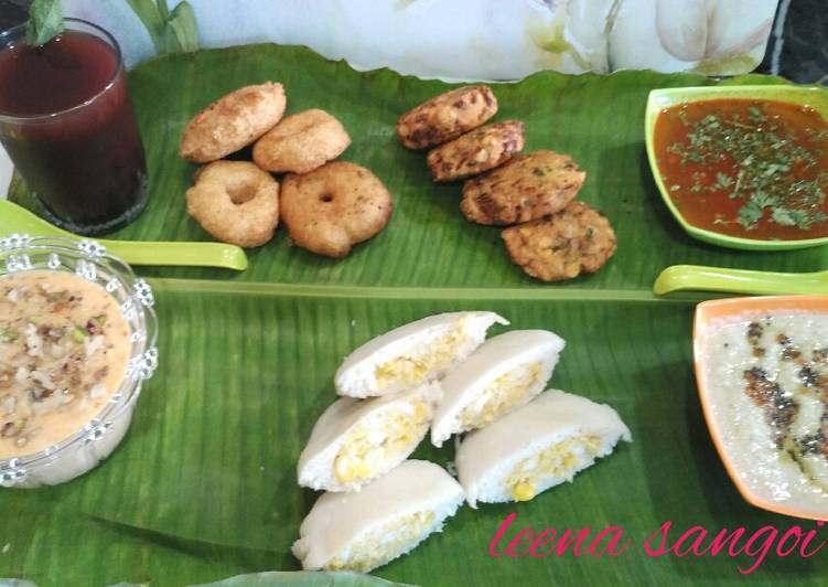 traditinal south indian breakfast platter recipe by leena sangoi cookpad traditinal south indian breakfast