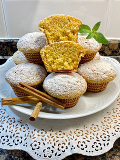 Una foto de Muffin de calabaza y canela