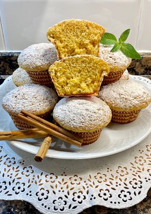 Una foto de Muffin de calabaza y canela