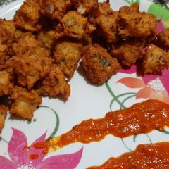A picture of ચોળાના ભજીયા (chola na bhajiya recipe in kathiyavadi).
