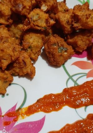 A picture of ચોળાના ભજીયા (chola na bhajiya recipe in kathiyavadi).