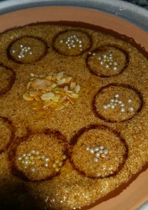 صورة لوصفة طمينة السميد (تقنتة)