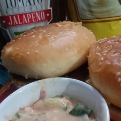 Chicken burger 🍔 A picture of Chicken burger 🍔.