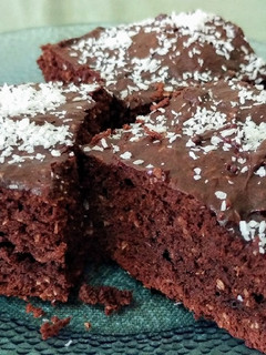 Una foto de Brownie de chocolate y coco 😋