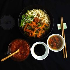 A picture of Mutton Thukpa.