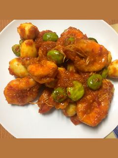 Foto resep Balado Udang Telur Puyuh