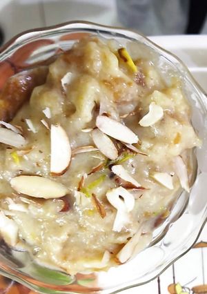 A picture of White Badam Halwa.