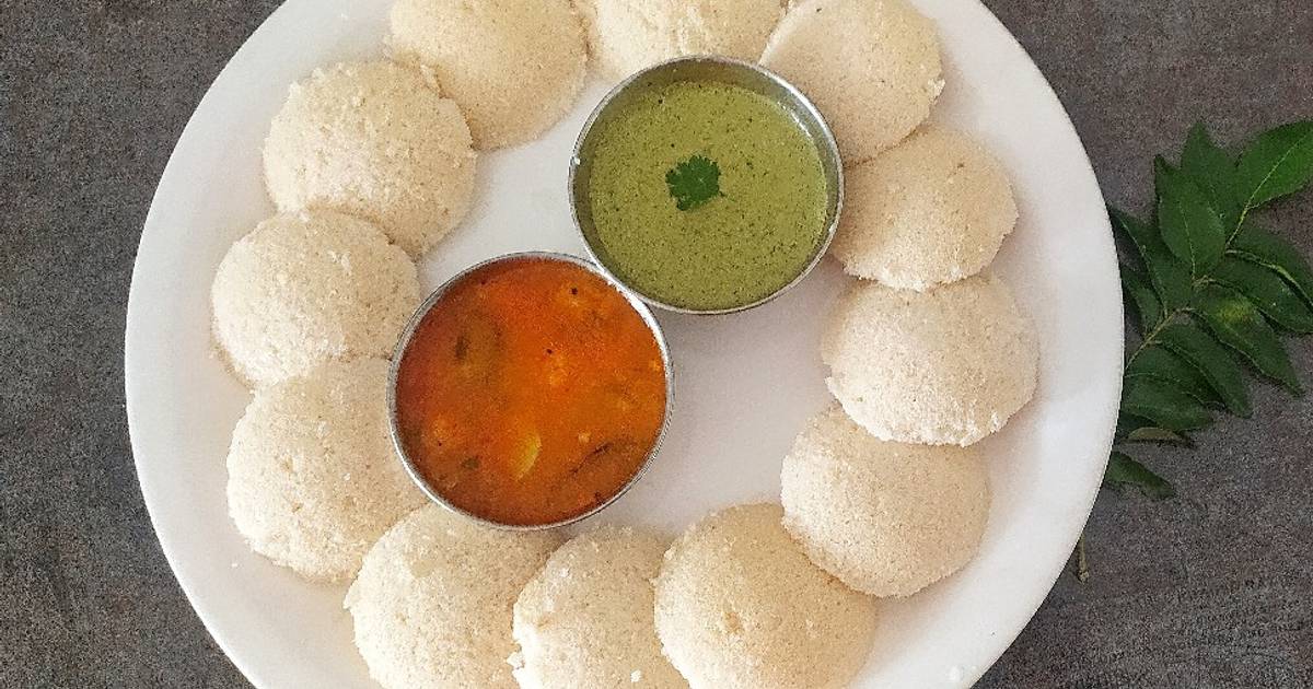 Idli from Rice semolina Recipe by Tasty Veg Cooking Cookpad