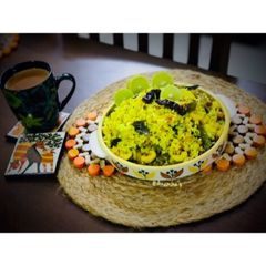 A picture of Chitranna/Lemon Rice.