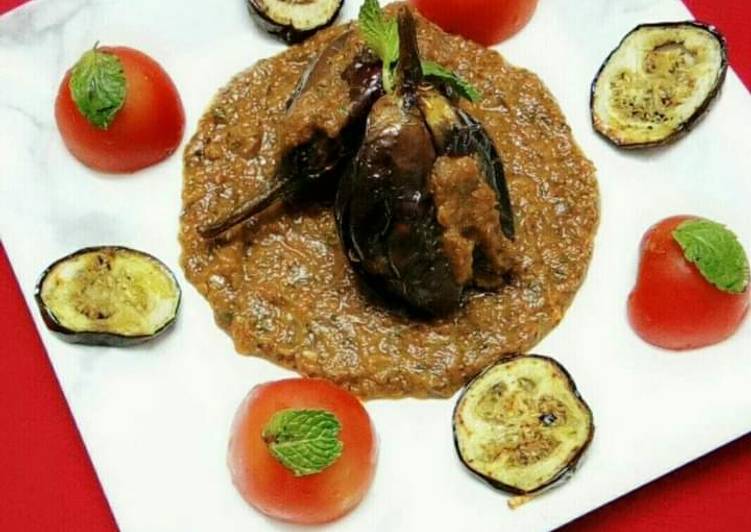 Simple Way to Prepare Speedy Masala Eggplant In Mint Tomato Gravy