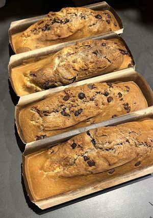 Una foto de Budín marmolado con chips de chocolate! Ideal para vender 🍫