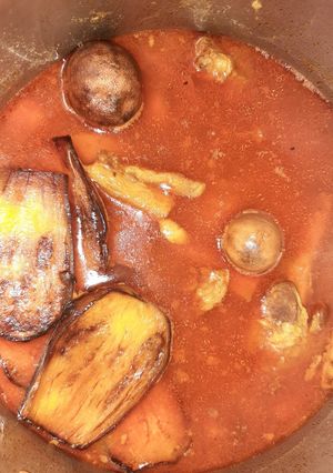 عکسی از دستور خورشت بادمجان و گوشت