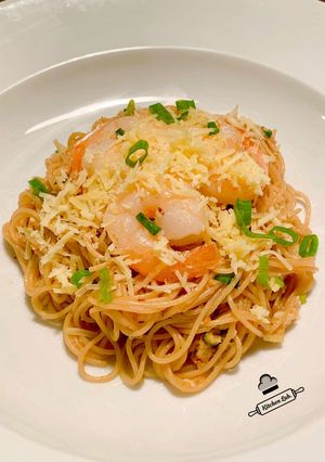 Foto resep Garlic Noodle with Prawn