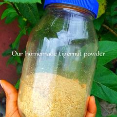 A picture of Homemade tigernut powder.