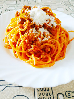 Una foto de Espaguetis con carne picada 🍝