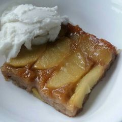 Vickys Caramel Apple Upsides Down Cake, GF DF EF SF NF A picture of Vickys Caramel Apple Upsides Down Cake, GF DF EF SF NF.