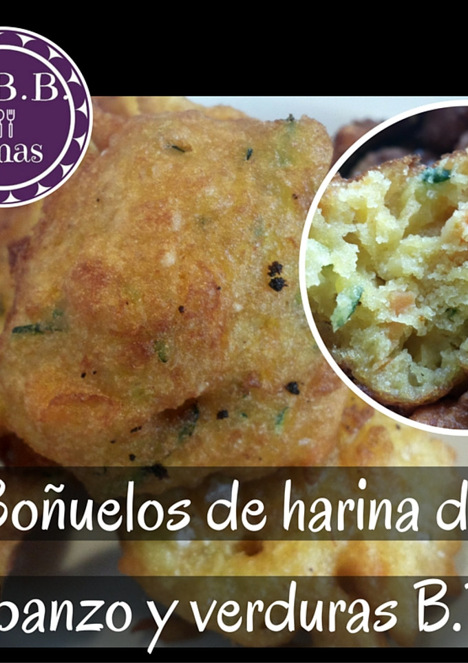 Una foto de Buñuelos de harina de garbanzo y verduras (Veganos)