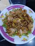 Salad sayur dan Ayam Panggang ala kaivanmom