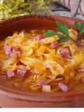 Guiso de col con jamón