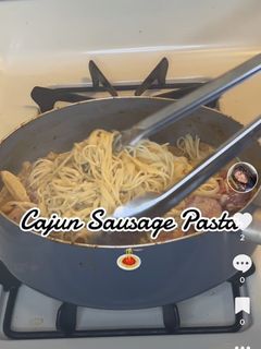 A picture of Cajun-Style Sausage Pasta.