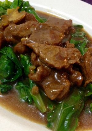 Foto resep Kailan daging sapi