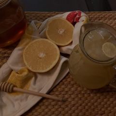 A picture of Honey Lemon Juice 🍋🍯.