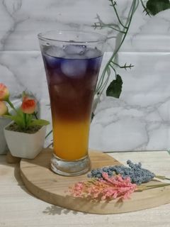 Foto resep Jeruk teh bunga telang