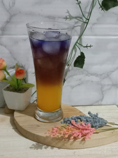 Foto resep Jeruk teh bunga telang