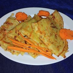 A picture of Carrots pancakes.