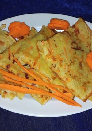 A picture of Carrots pancakes.