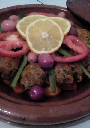 صورة لوصفة طاجين بكفتة السردين