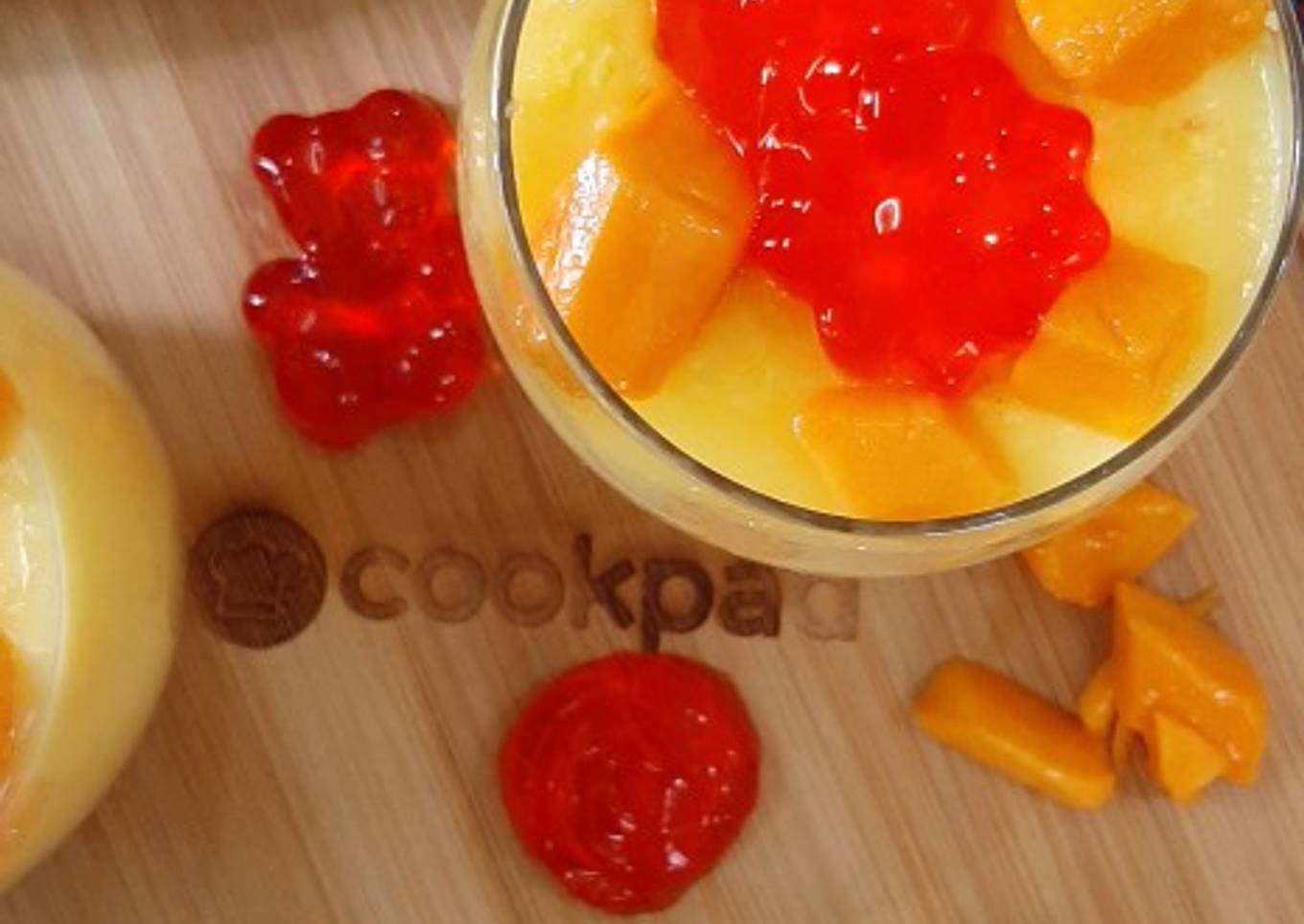 Mango custard