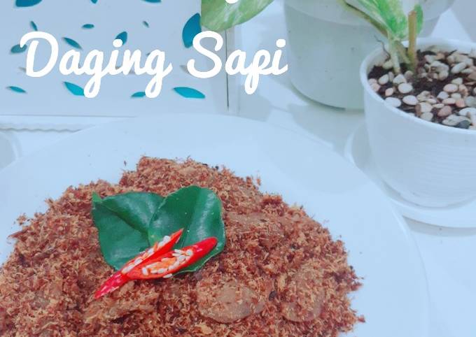 Standar Cara mudah buat Serundeng Daging Sapi yang sesuai selera