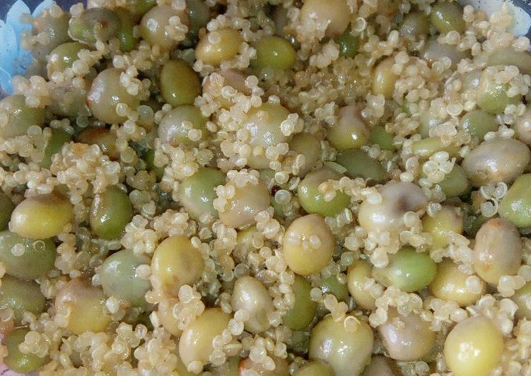 Simple Way to Prepare Perfect Quinoa and Green Pigeon Peas Salad