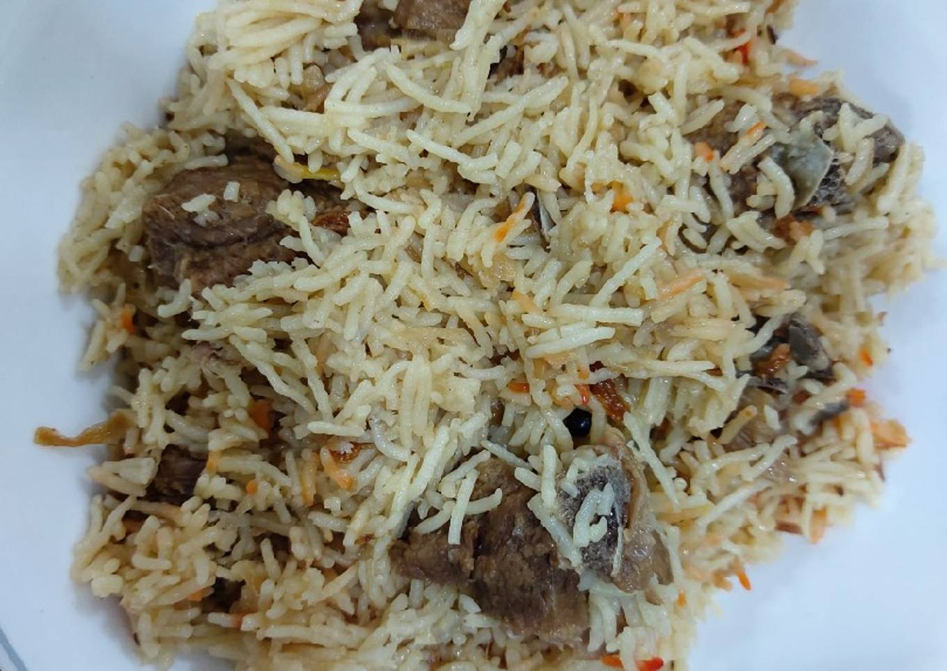 Mutton kesar pulao
